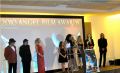 sahar receiving her award as best newcommer 